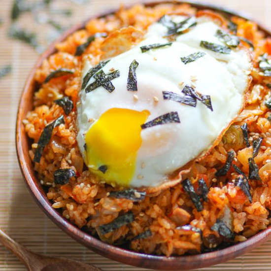 Tuna Kimchi Fried Rice - Recipe photo by Spice the Plate