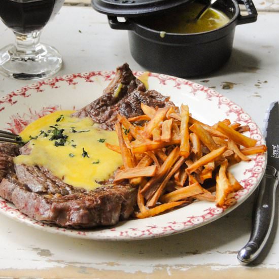 Sauce Béarnaise & steak - Recipe photo by le jaune doeuf