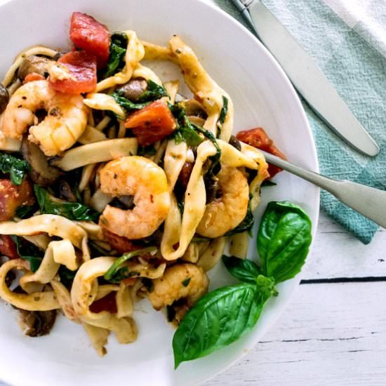 Shrimp Stir Fry Italian Style - Recipe photo by allourway