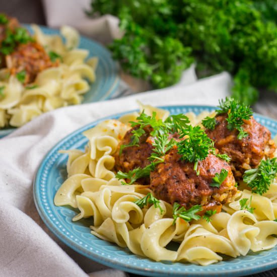 Meatballs with rice (Tefteli) - Recipe photo by Veronikas Kitchen