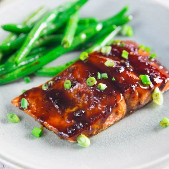 Asian Glazed Sockeye Salmon - Recipe photo by TheBBQBuddha