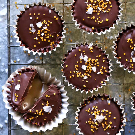 Salted Caramel Chocolate Cups - Recipe photo by tuttidolci