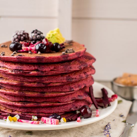 Tofu & Beet Pancakes - Recipe photo by Nutriplanet