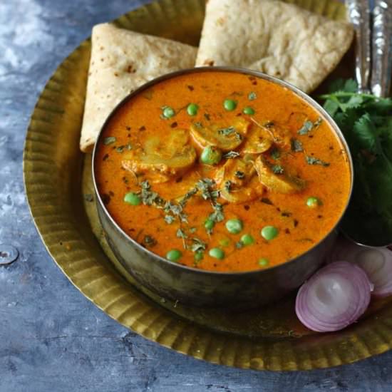 Matar Mushroom Recipe - Recipe photo by Funfoodandfrolic