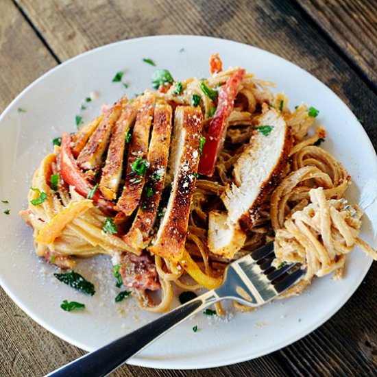 Cajun Chicken Alfredo - Recipe photo by eatingwithemmylou