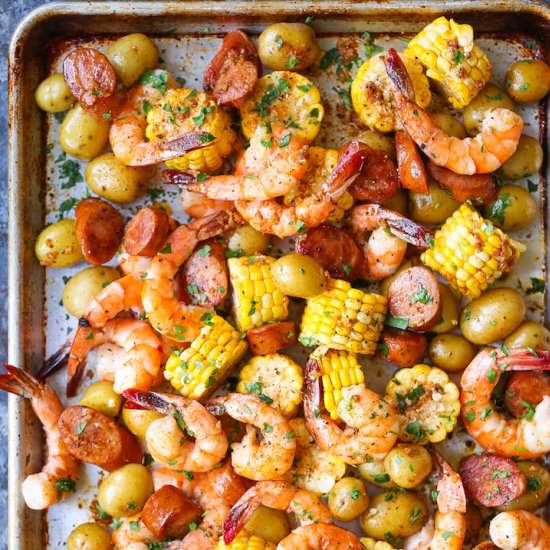 Sheet Pan Shrimp Boil - Recipe photo by damndelicious