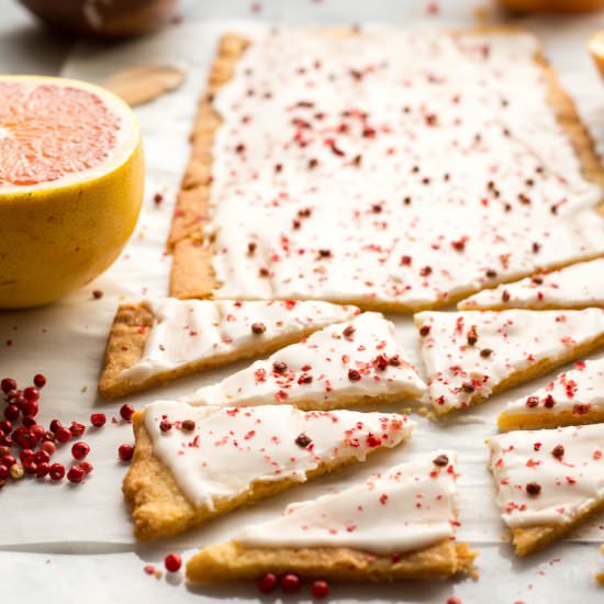 Pink Grapefruit Shortbread Cookies - Recipe photo by ColeyCooks