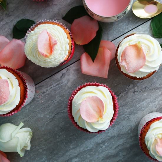 Rose Milk Cupcakes - Recipe photo by kitchenathoskins