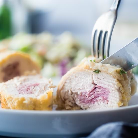 Healthy Baked Chicken Cordon Bleu - Recipe photo by foodfaithfitness