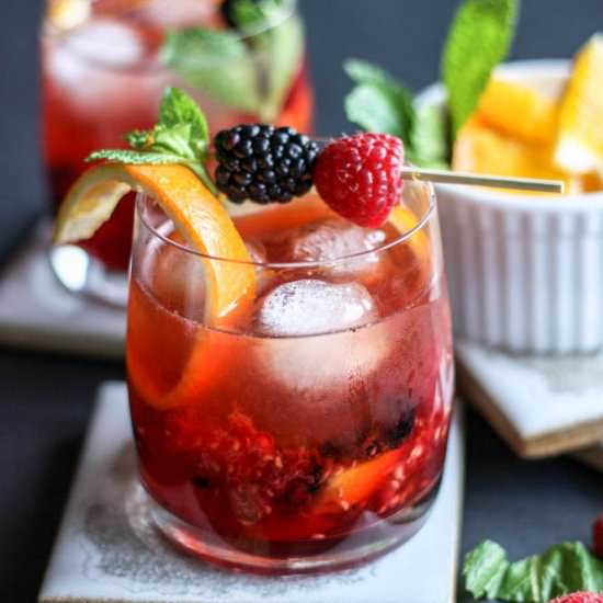 Black Raz Old Fashioned - Recipe photo by MissAlliesKitchen