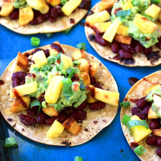 Plantain Tacos Al Pastor - Recipe photo by spill the greens