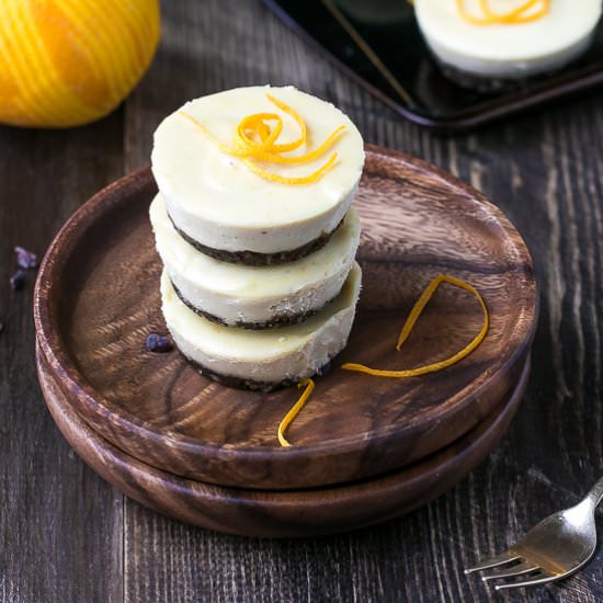 Raw Orange Creamsicle Cheesecake - Recipe photo by lslfunblog