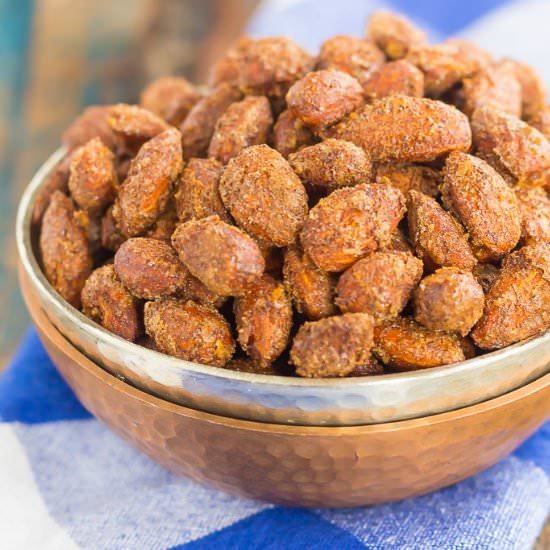 Roasted Cinnamon and Nutmeg Almonds - Recipe photo by pumpkinnspice