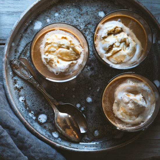 Dirty Chai Affogato - Recipe photo by honestlyyum
