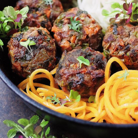 Paleo Asian Meatballs - Recipe photo by IHeartUmami