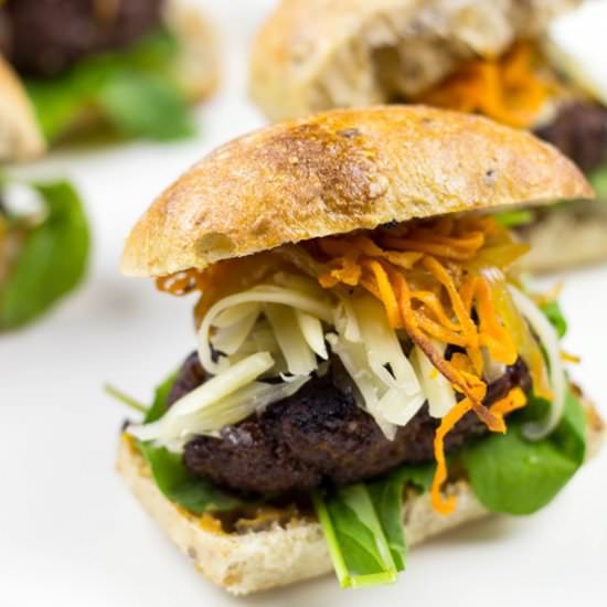 Black Bean Beef Burger Sliders - Recipe photo by sugarlovespices