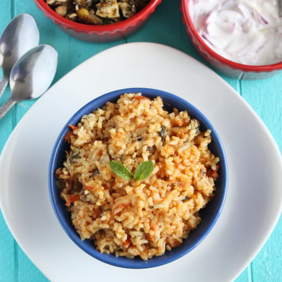 Tomato Rice/Thakkali Satham - Recipe photo by sandhiya