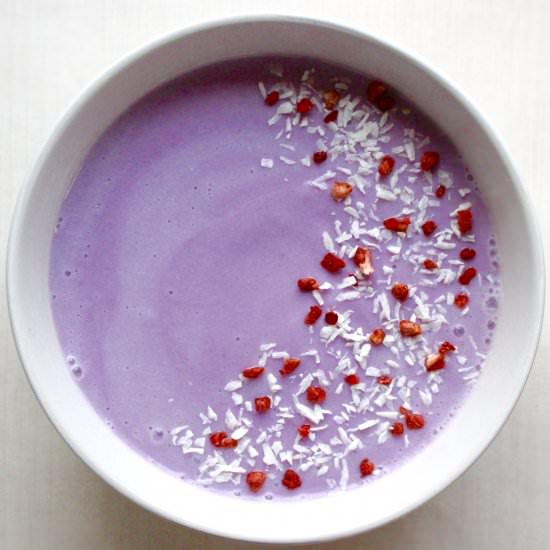 Purple Sweet Potato Smoothie Bowl - Recipe photo by rhiansrecipes