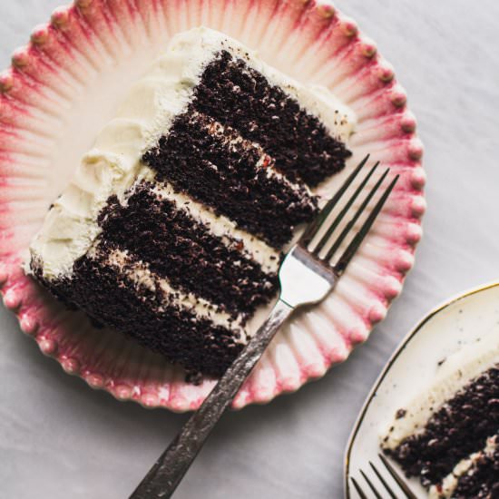 Double Chocolate Cake - Recipe photo by cakeoversteak