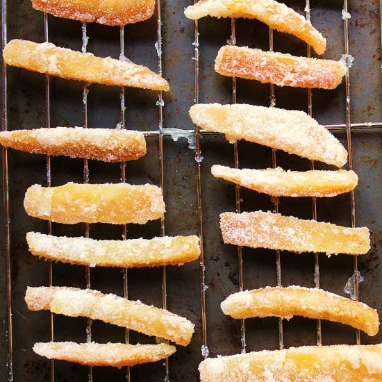 Sugar Crusted Candied Orange Peel - Recipe photo by TwoBitTart