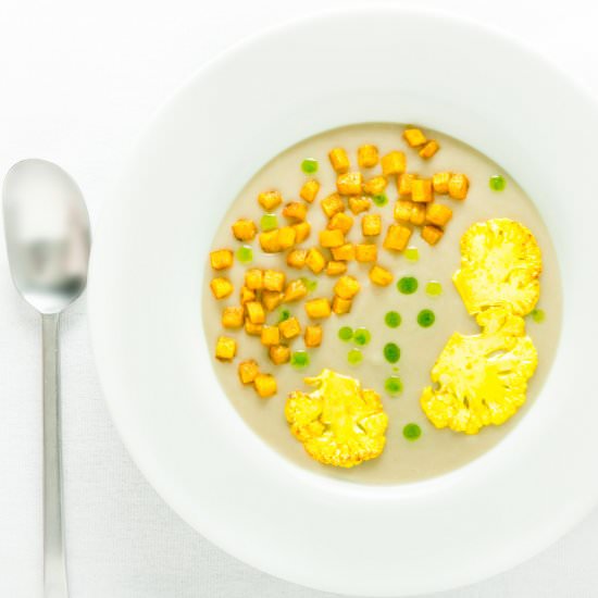 Cauliflower Veloute - Recipe photo by Brian Jones