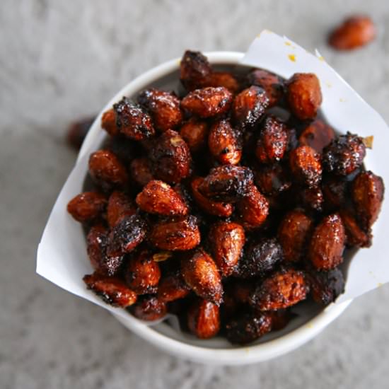Sriracha Spice Almonds - Recipe photo by Kleinworth &amp; Co