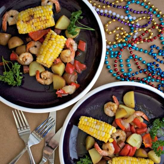 Shrimp and Corn Foil Packs - Recipe photo by chewsandbrews