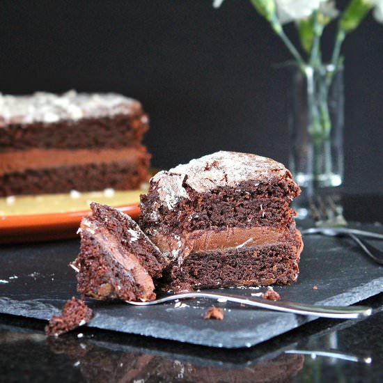 Chocolate Fudge Cake – GF - Recipe photo by glutenfreealchemist