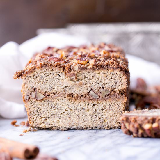 Paleo Streusel Banana Bread - Recipe photo by bakerita