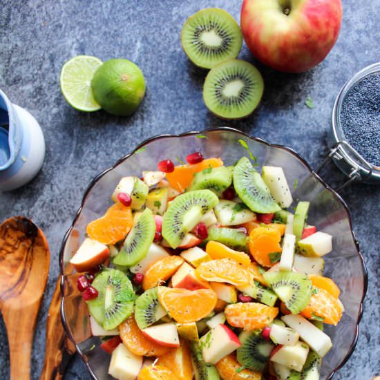 Winter Fruit Salad - Recipe photo by asaucykitchen