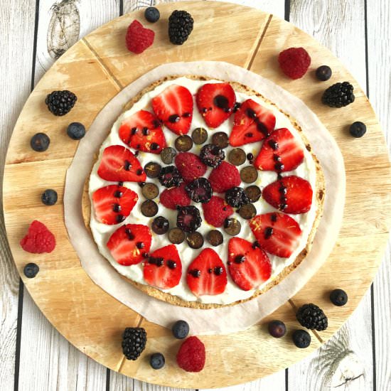 Fruit Tart & Grape Balsamic Drizzle - Recipe photo by LaurenPincusRD
