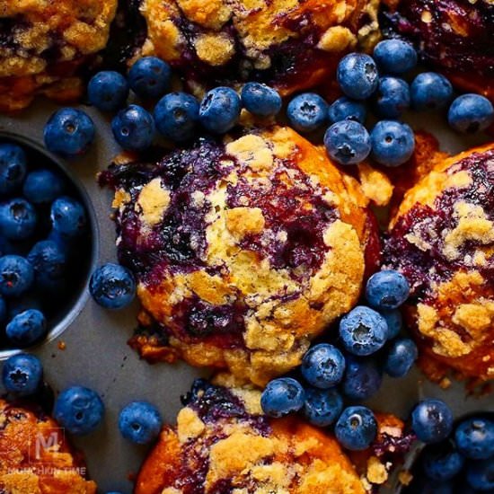 Best Blueberry Muffin Recipe - Recipe photo by MunchkinTime