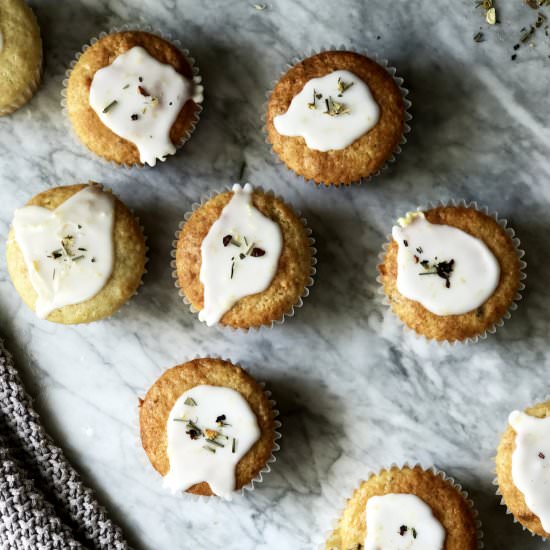 Meyer Lemon Chamomile Muffins - Recipe photo by DisplacedHousewife