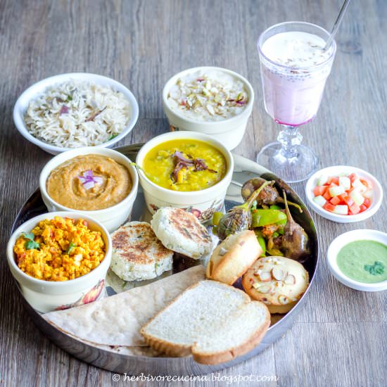 Parsi Thali - Recipe photo by Herbivore Cucina