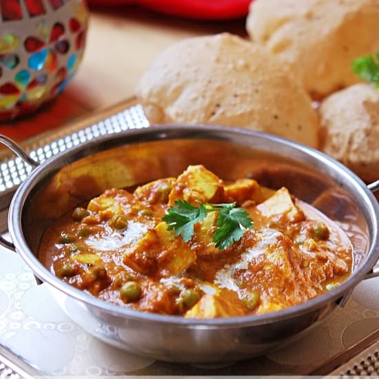 Easy Matar Paneer Recipe - Recipe photo by YourFoodFantasy