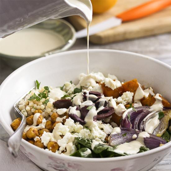 Greek Salad Buddha Bowl - Recipe photo by justalittlebitofbacon