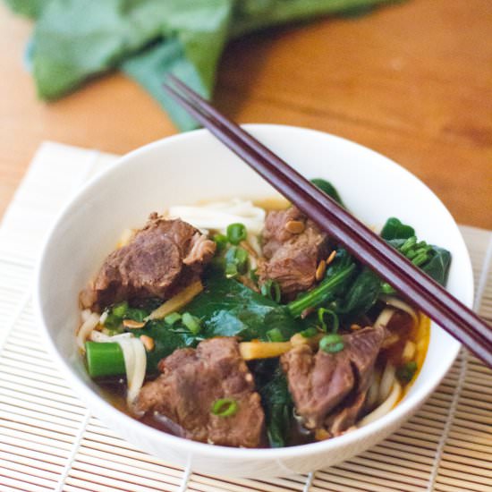 Taiwanese Beef Noodle Soup - Recipe photo by fritesandfries