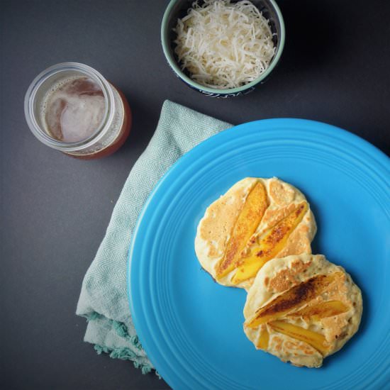 Mango Oat Pancakes - Recipe photo by wifromscratch