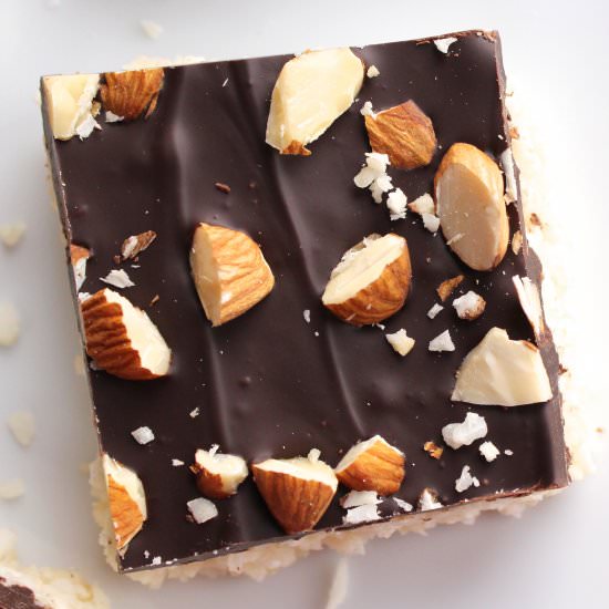 Coconut Macaroon Bars – Vegan & GF - Recipe photo by kbaked