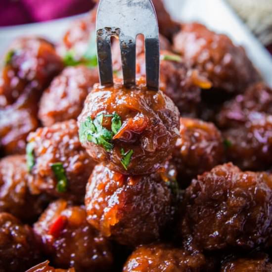 Slow Cooker Meatballs - Recipe photo by sweetbasil