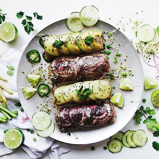 Spicy Cilantro Spring Rolls - Recipe photo by thetruespoon