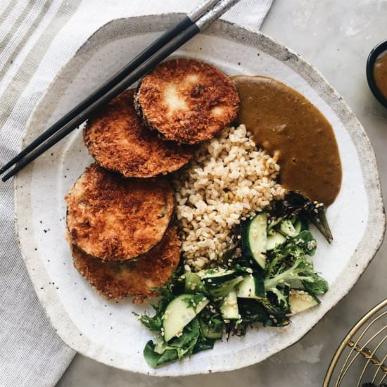Vegan Eggplant Katsu Curry - Recipe photo by thehealthyhunter