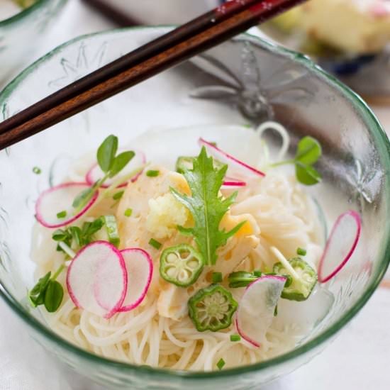 Chilled Somen Noodles - Recipe photo by Chopstick Chronicles