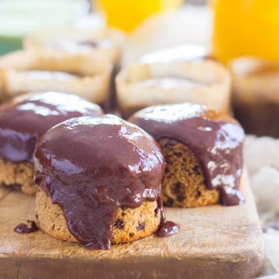 Coffee Muffins with Nutella Ganache - Recipe photo by thegoldlininggirl