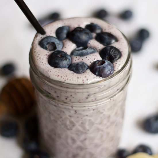 Blue-Nana Muffin Smoothie - Recipe photo by honeyandspiced