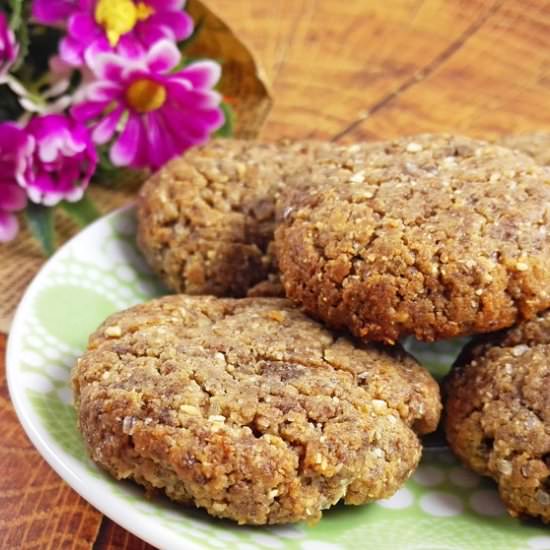 Crispy Flourless Flax Cookies - Recipe photo by myhealthydessert