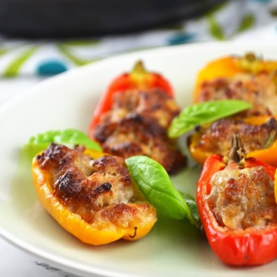 Sausage & Stracchino Peppers - Recipe photo by Inside the rustic kitchen