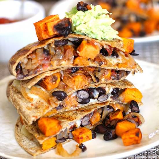 Sweet Potato Black Bean Quesadillas - Recipe photo by suebeehomemaker