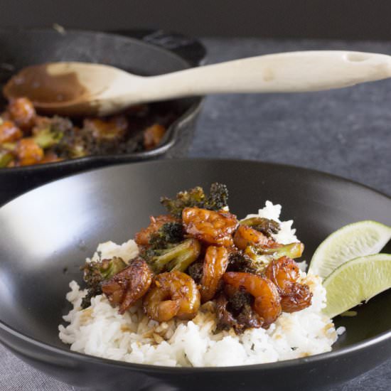 Honey Lime Shrimp and Broccoli - Recipe photo by Coco and Ash