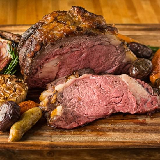 reverse sear prime rib - Recipe photo by glebekitchen
